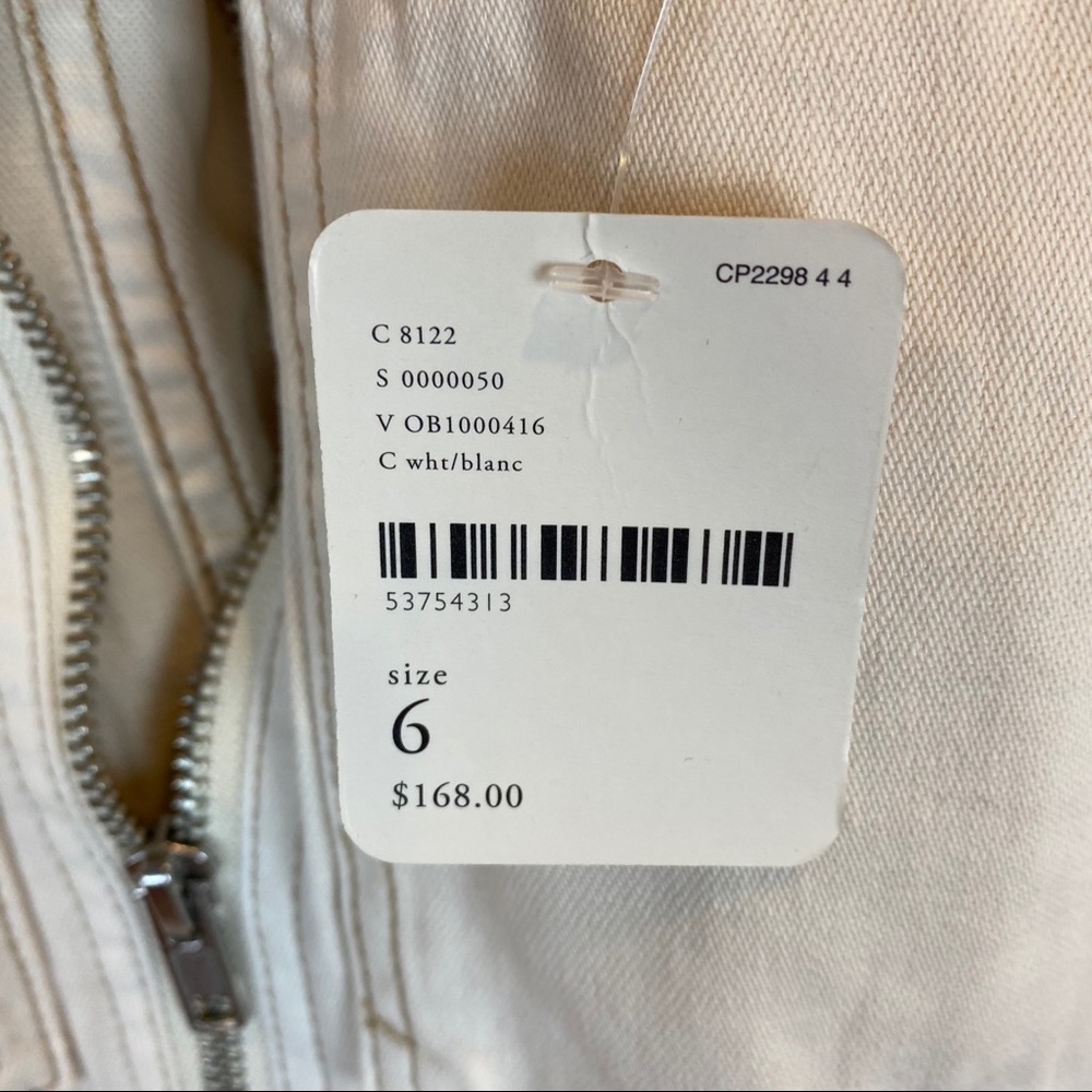 NWT Free People Charlie Coveralls Jumpsuit Ivory - Picture 8 of 13